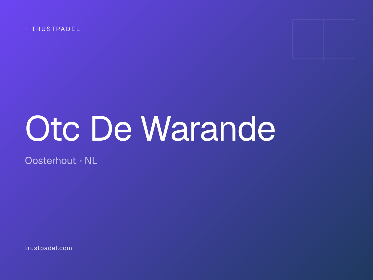 Otc De Warande padel club