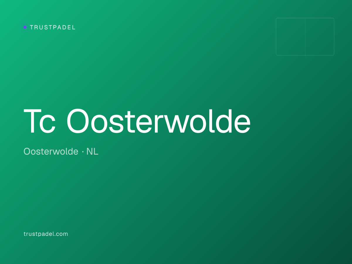 Tc Oosterwolde padel club