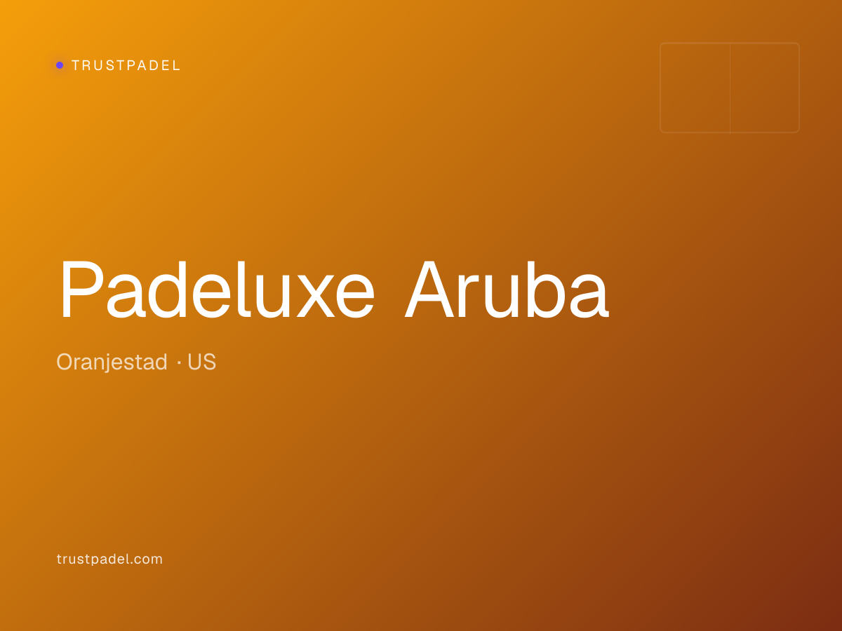 Padeluxe Aruba padel club