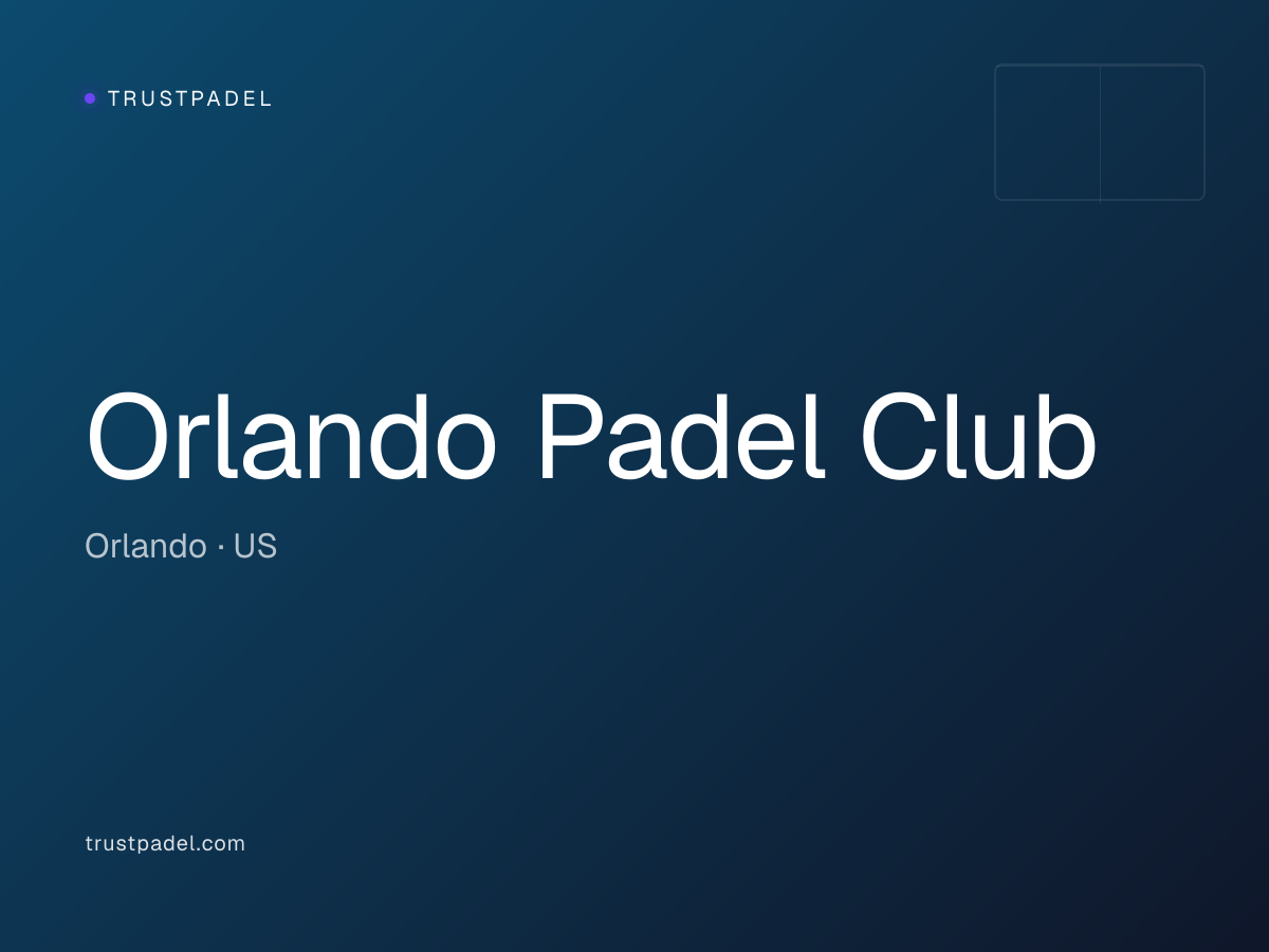 Orlando Padel Club padel club
