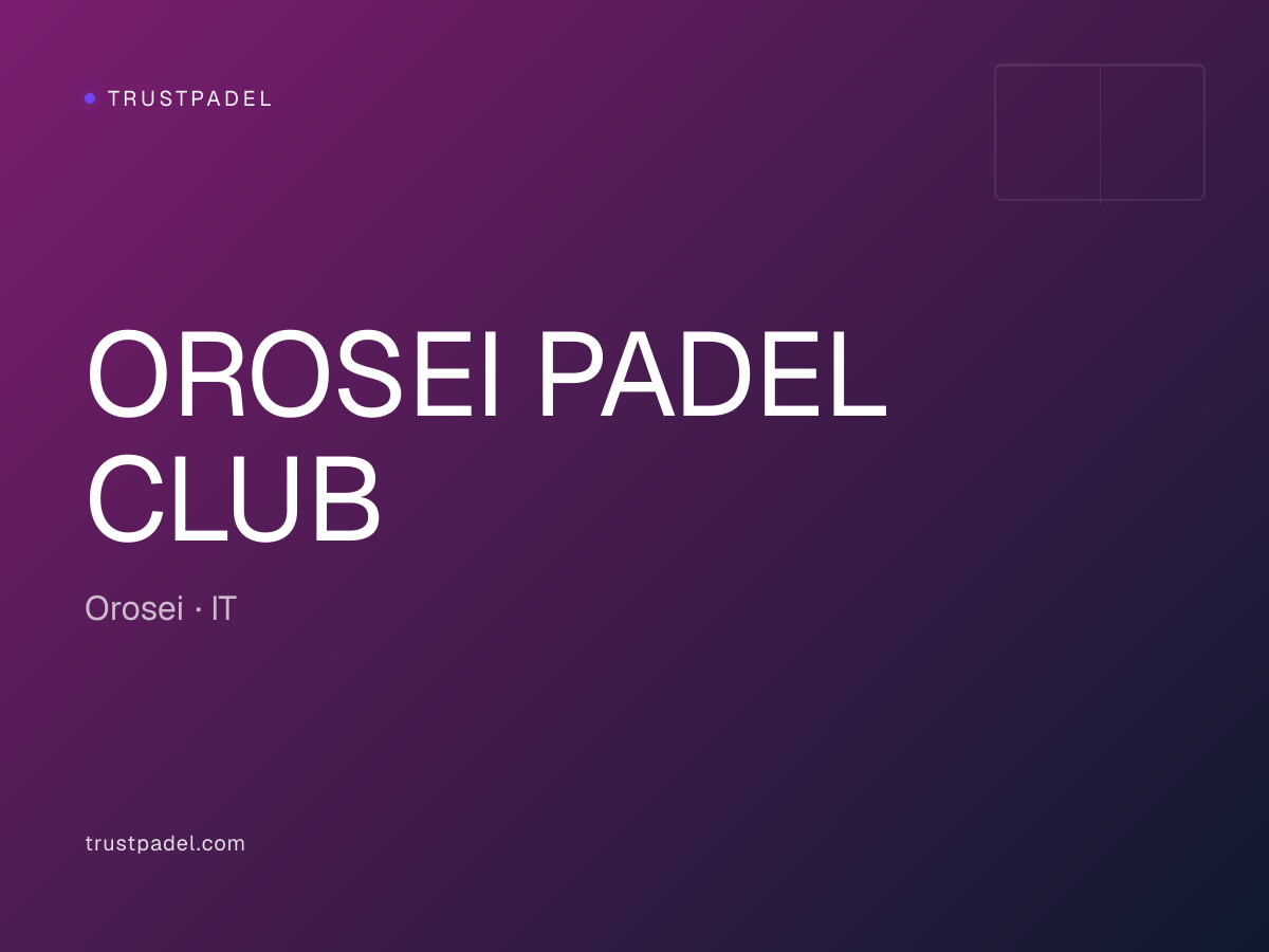OROSEI PADEL CLUB padel club