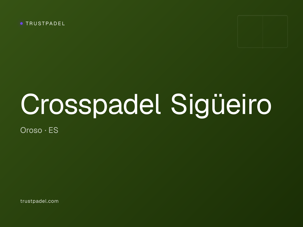 Crosspadel Sigüeiro padel club