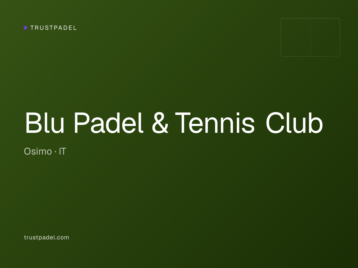 Blu Padel & Tennis Club padel club