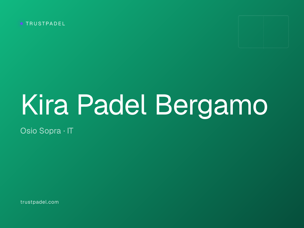 Kira Padel Bergamo padel club