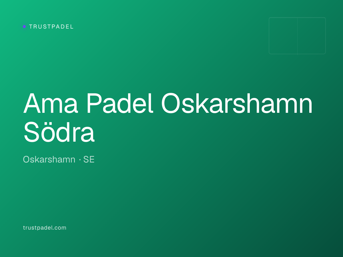 Ama Padel Oskarshamn Södra padel club