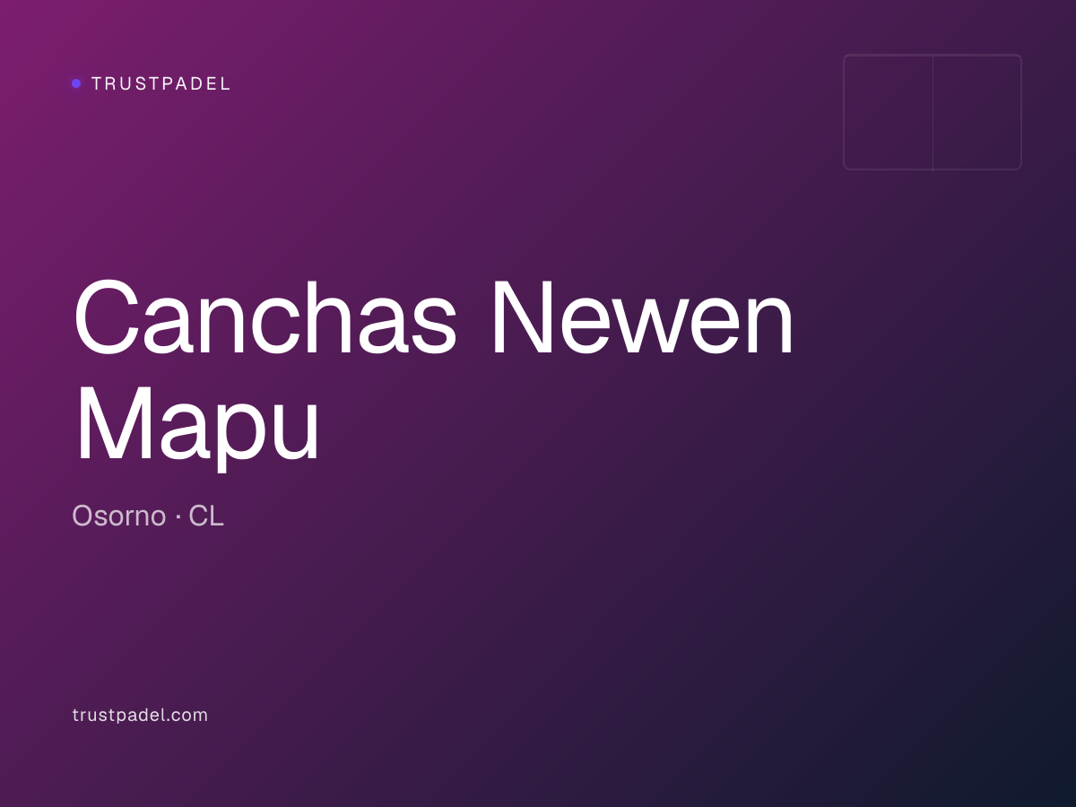 Canchas Newen Mapu padel club
