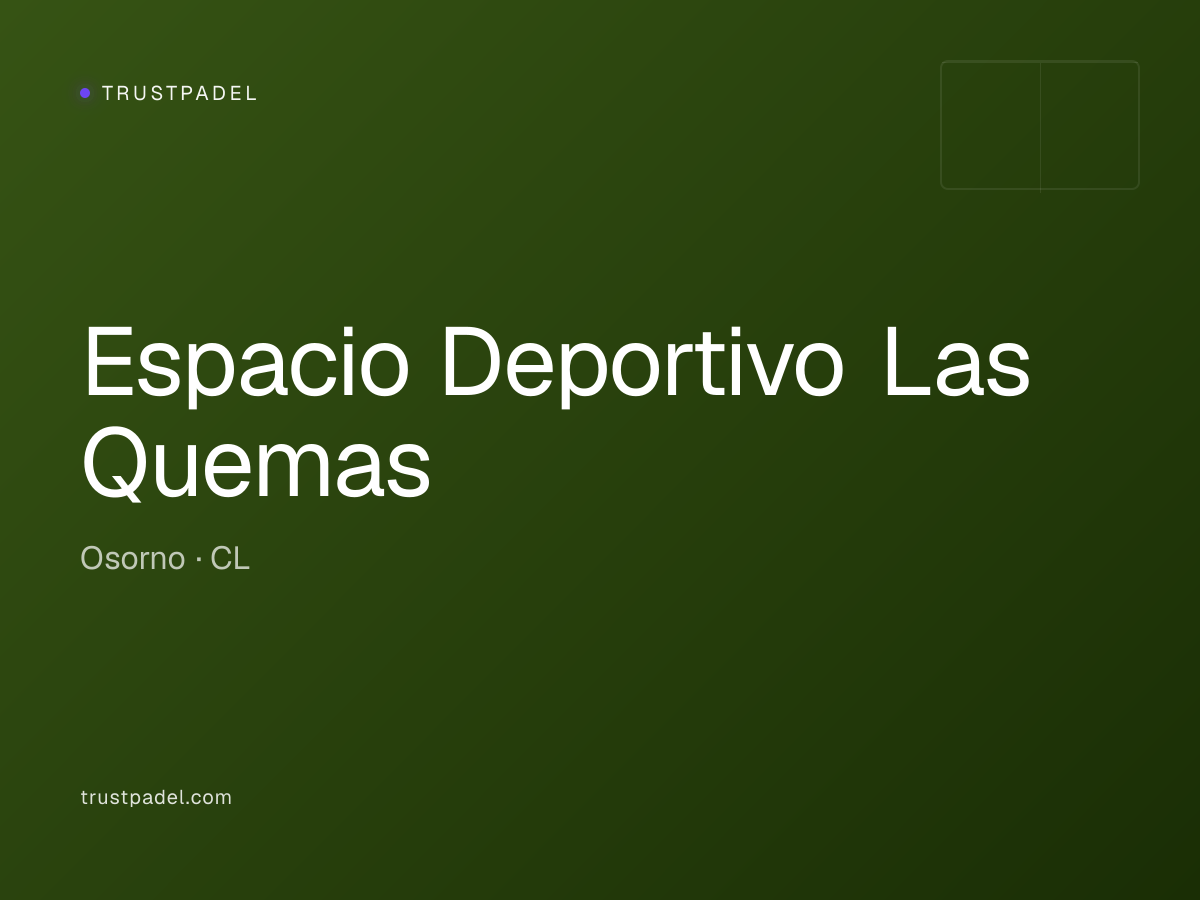 Espacio Deportivo Las Quemas padel club