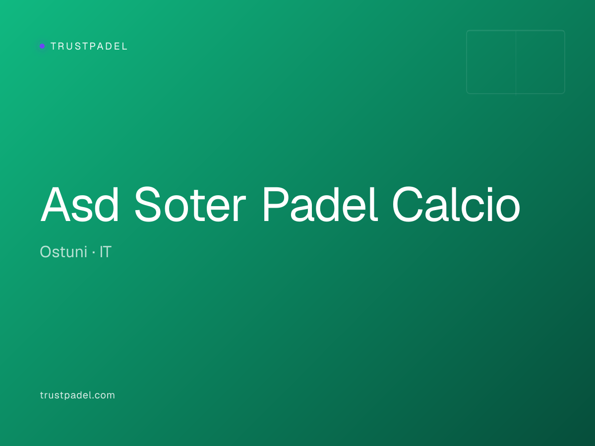Asd Soter Padel Calcio padel club