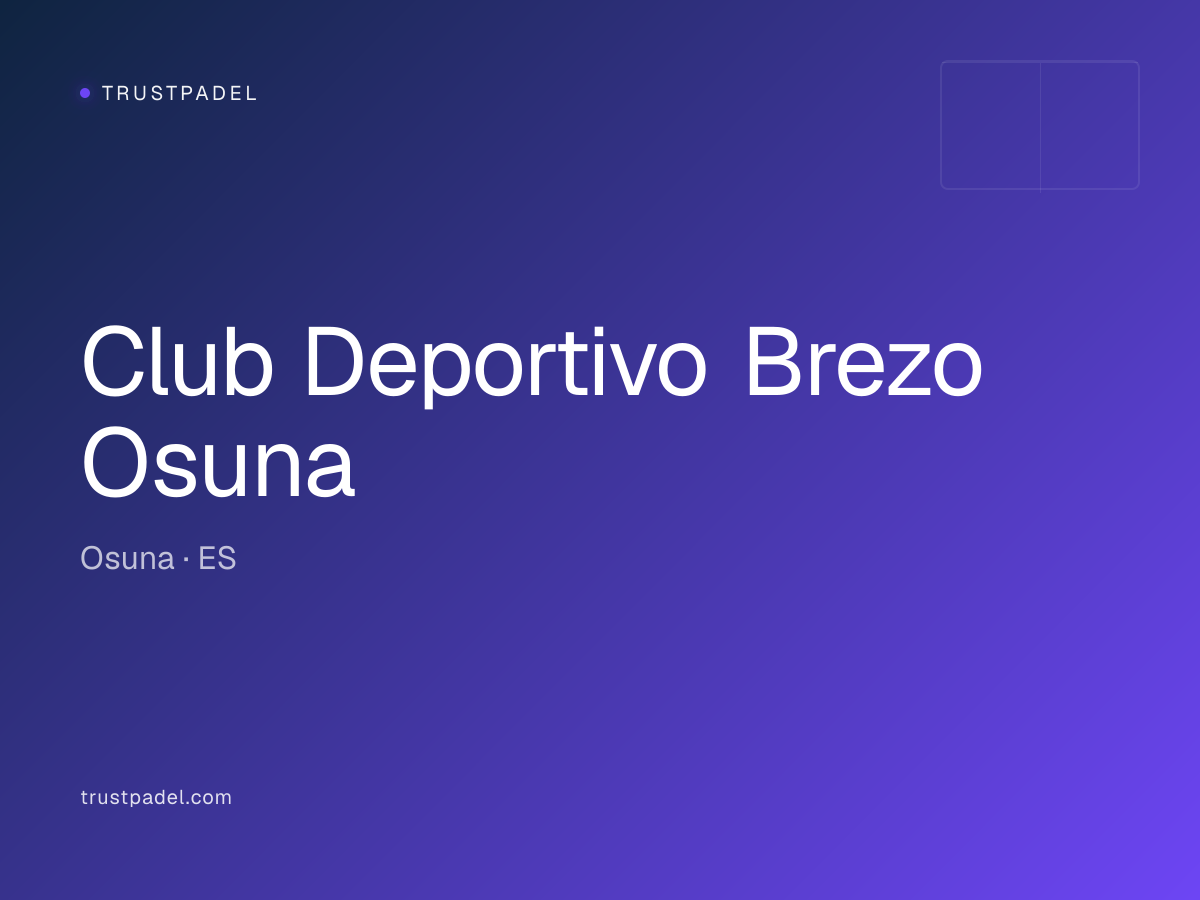 Club Deportivo Brezo Osuna padel club