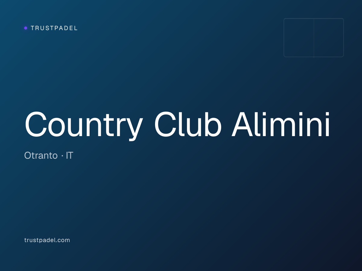 Country Club Alimini padel club