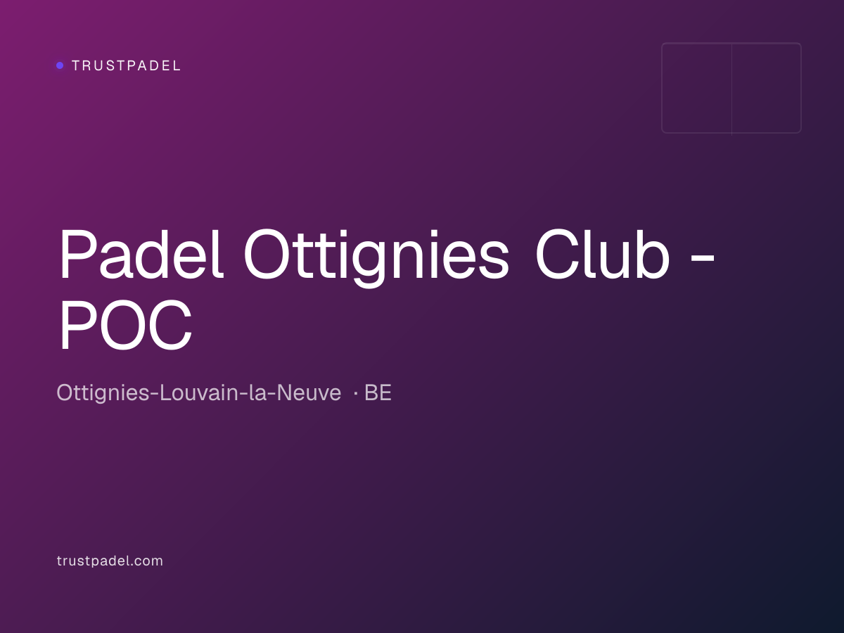 Padel Ottignies Club - POC padel club