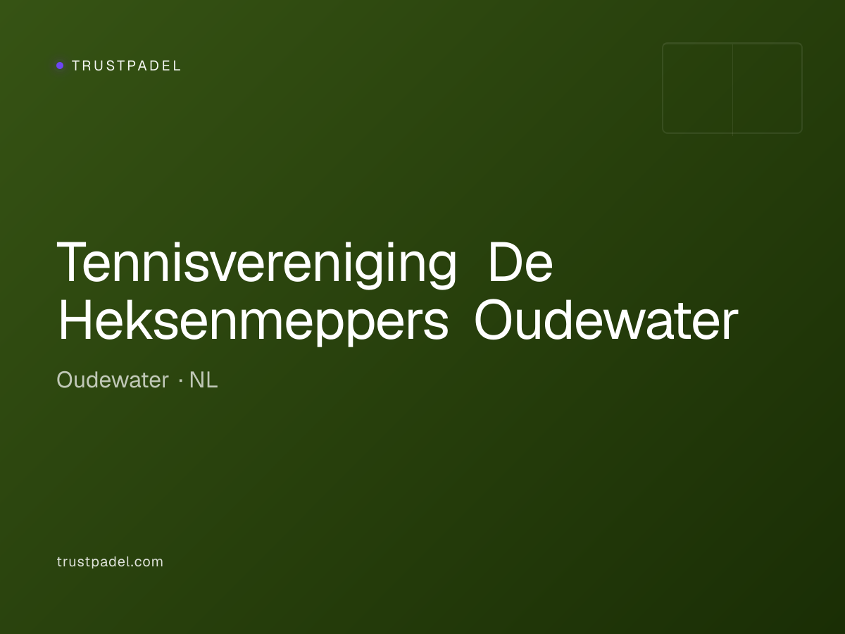 Tennisvereniging De Heksenmeppers Oudewater padel club
