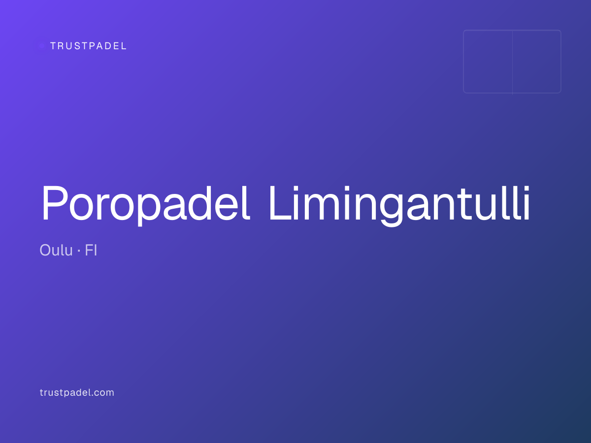 Poropadel Limingantulli padel club