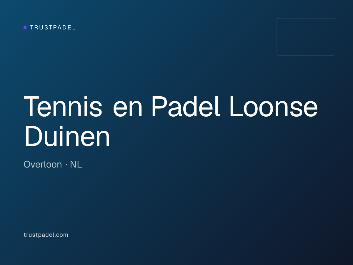 Tennis en Padel Loonse Duinen padel club