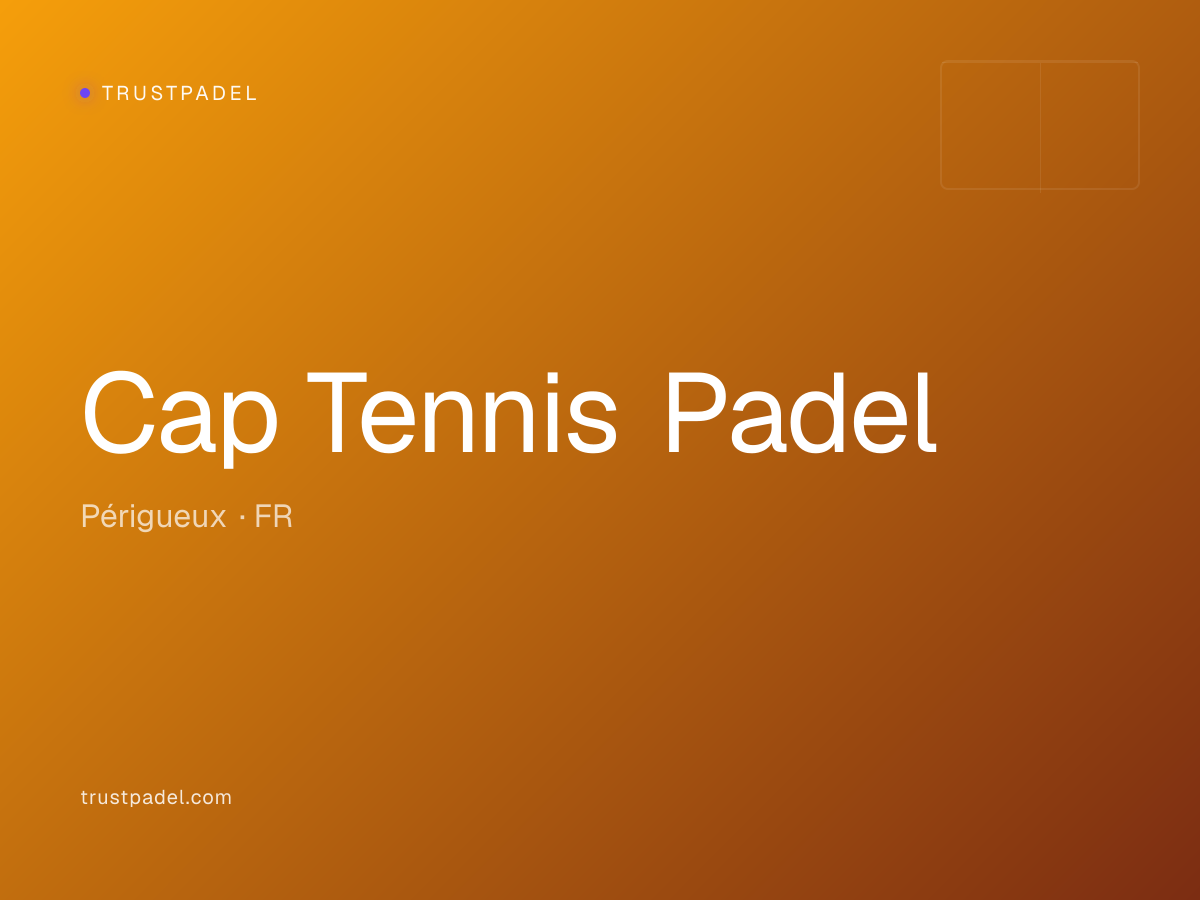 Cap Tennis Padel padel club