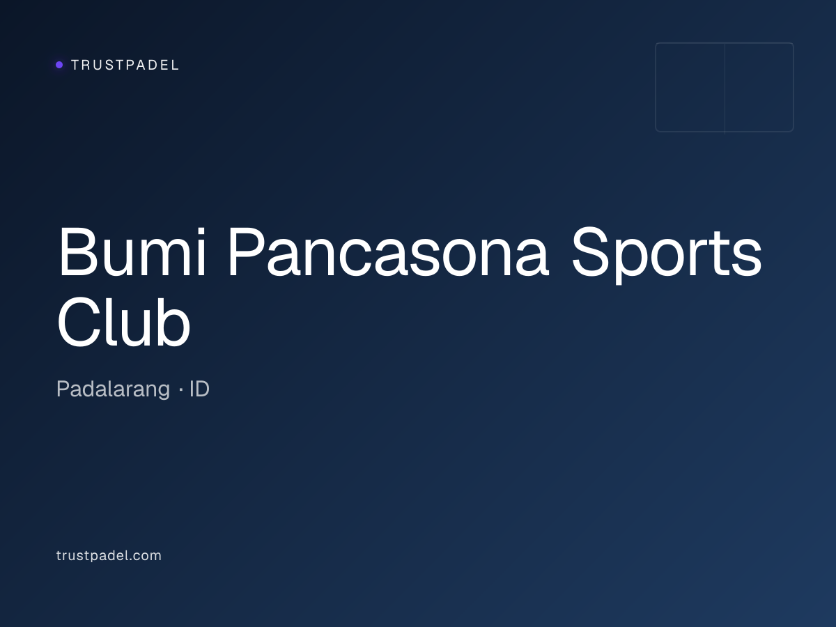 Bumi Pancasona Sports Club padel club