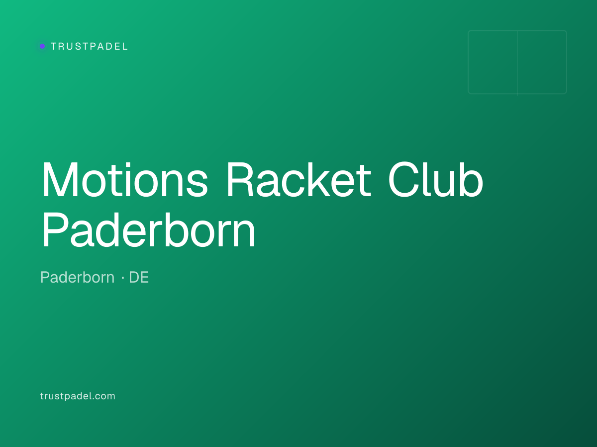 Motions Racket Club Paderborn padel club