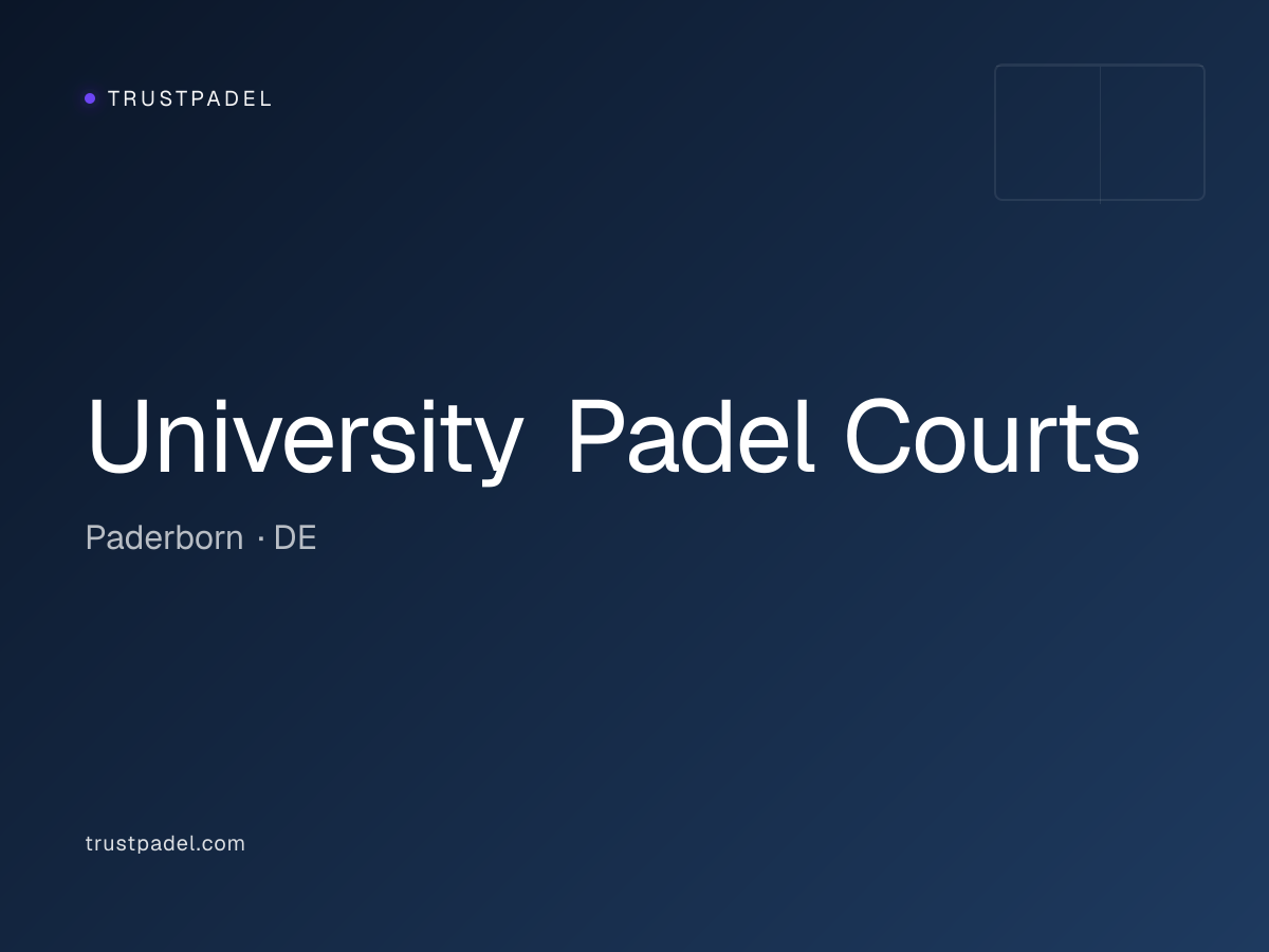 University Padel Courts padel club