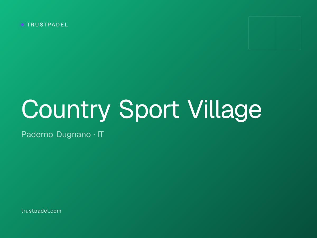 Country Sport Village padel club