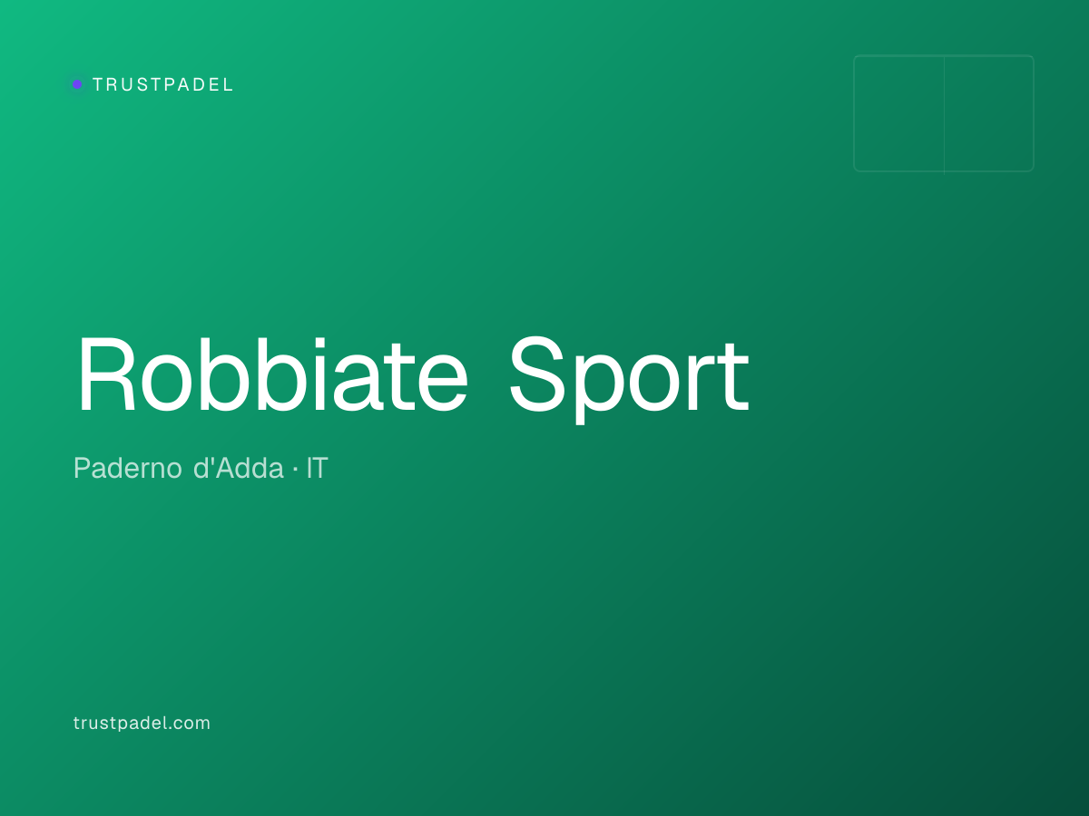 Robbiate Sport padel club