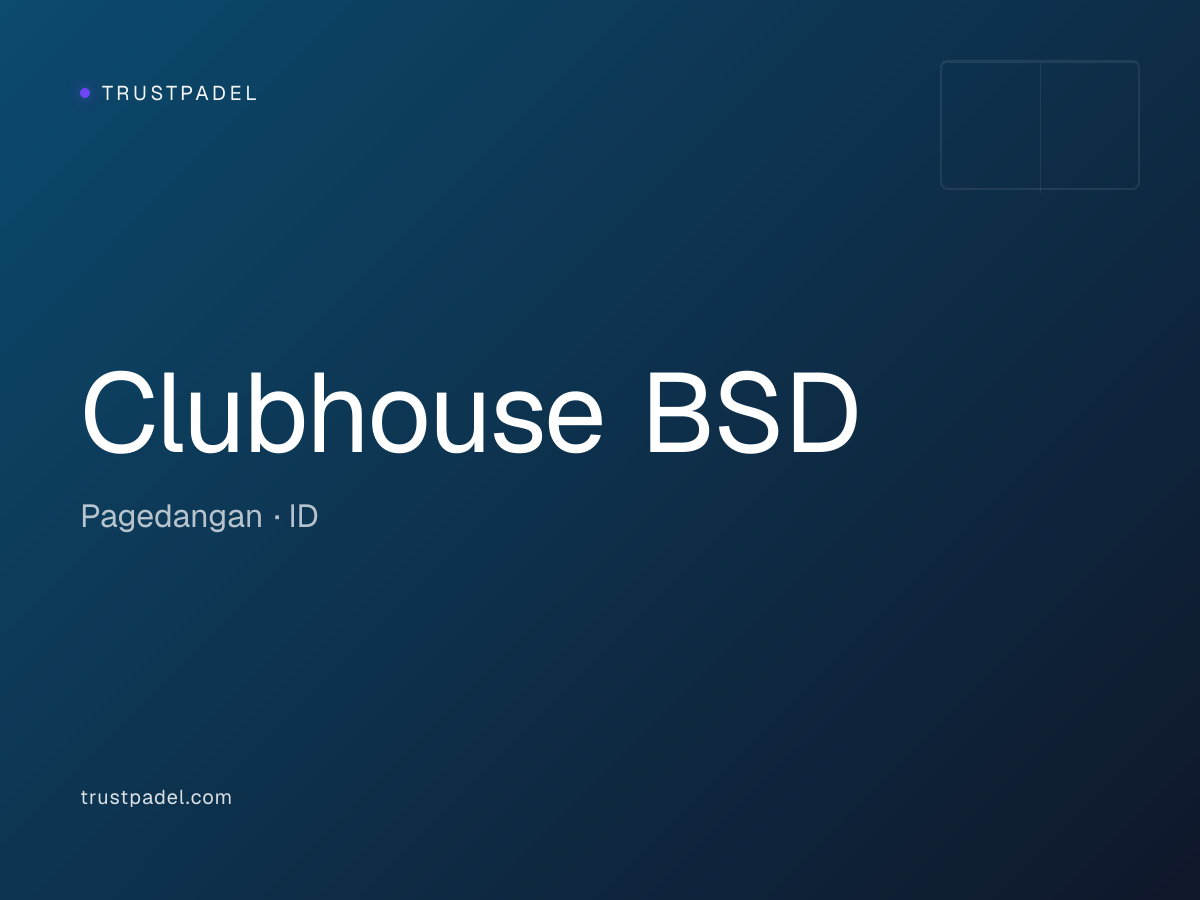 Clubhouse BSD padel club