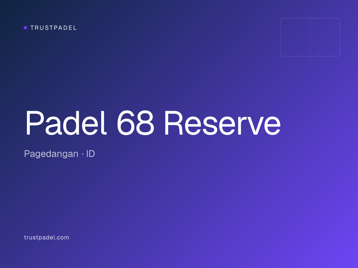 Padel 68 Reserve padel club