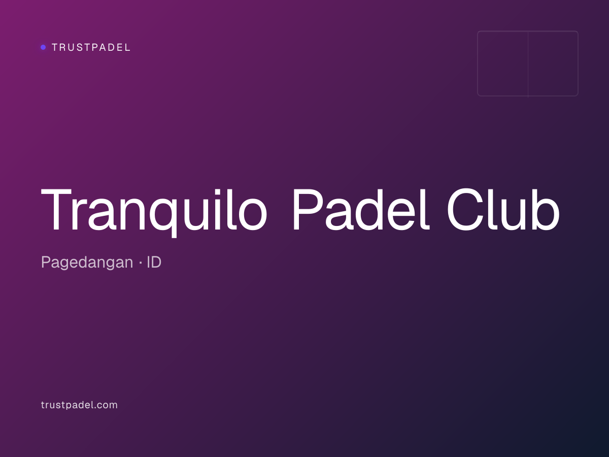 Tranquilo Padel Club padel club