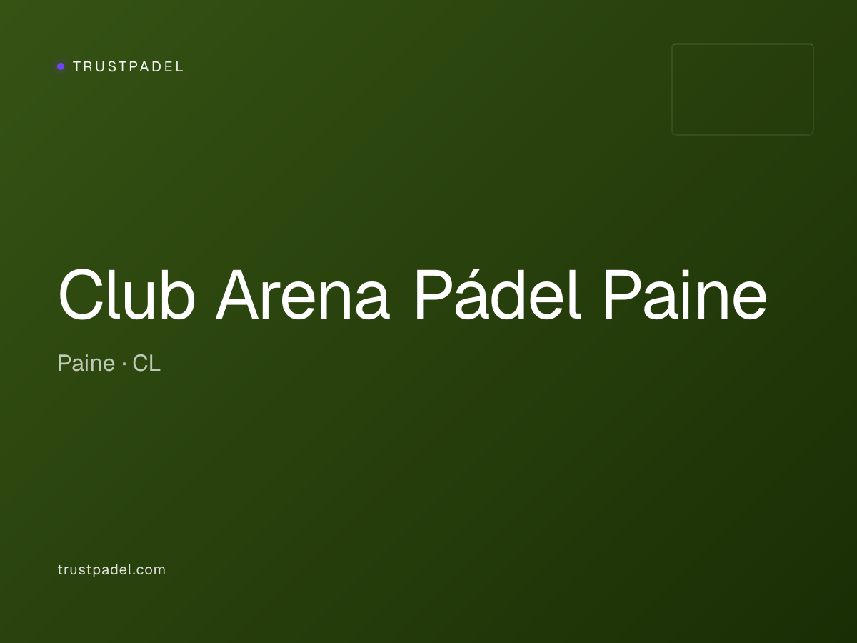 Club Arena Pádel Paine padel club