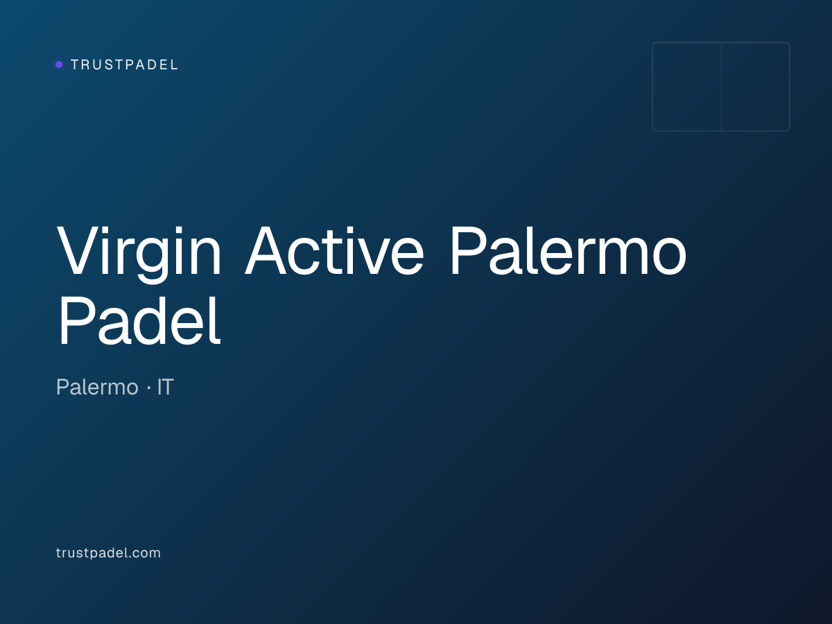 Virgin Active Palermo Padel padel club