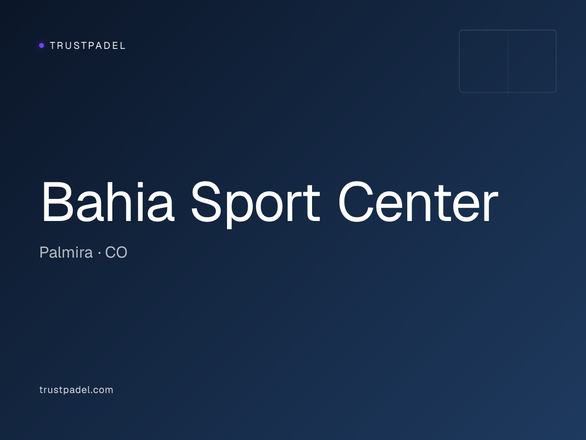 Bahia Sport Center padel club