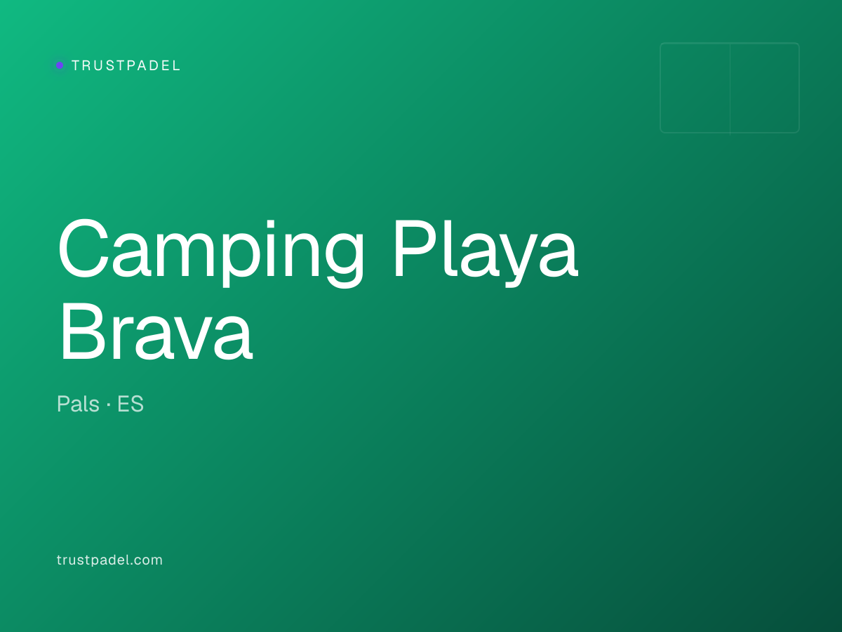 Camping Playa Brava padel club