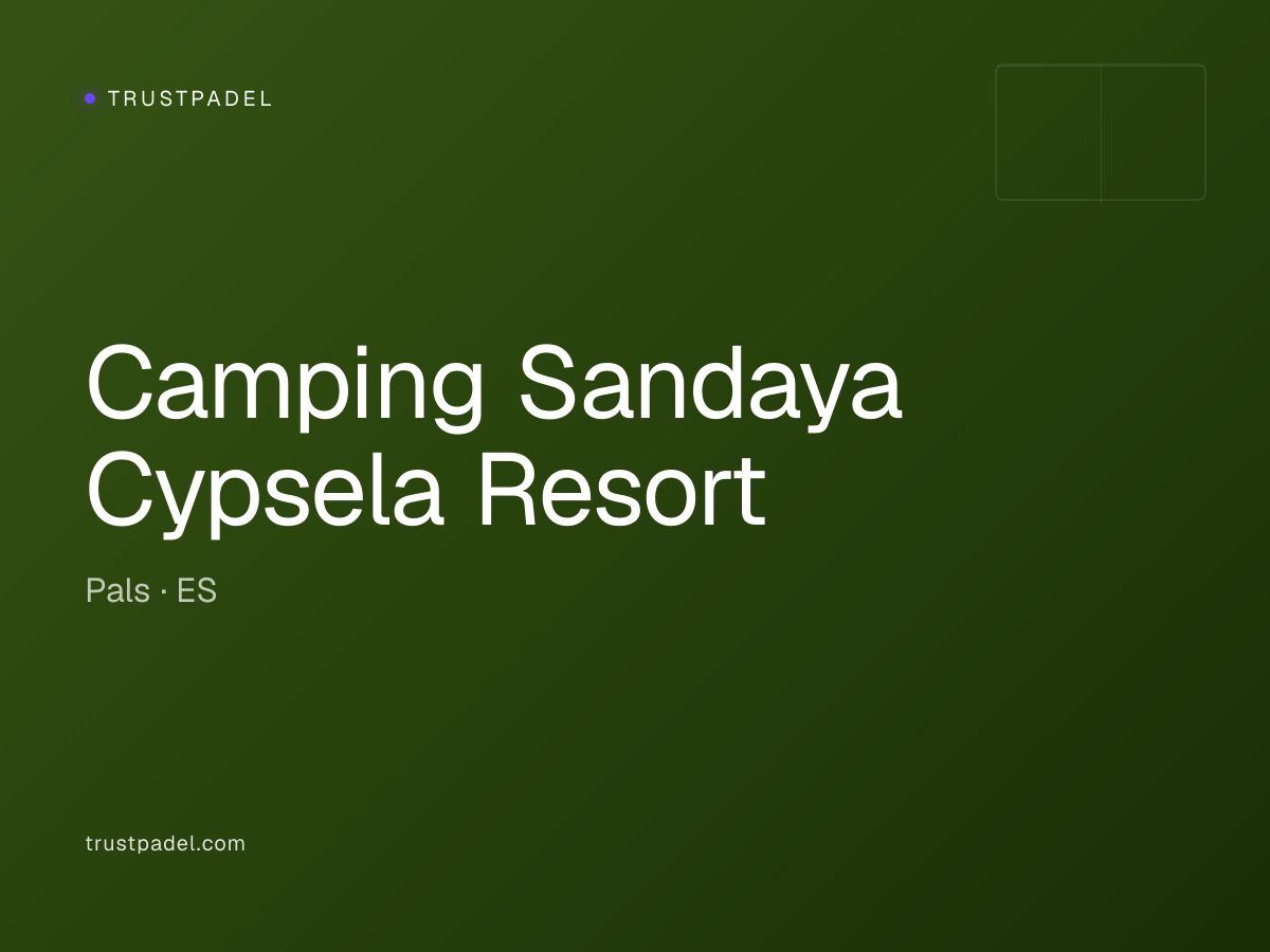 Camping Sandaya Cypsela Resort padel club
