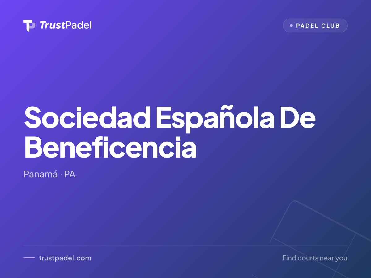 Sociedad Española De Beneficencia padel club