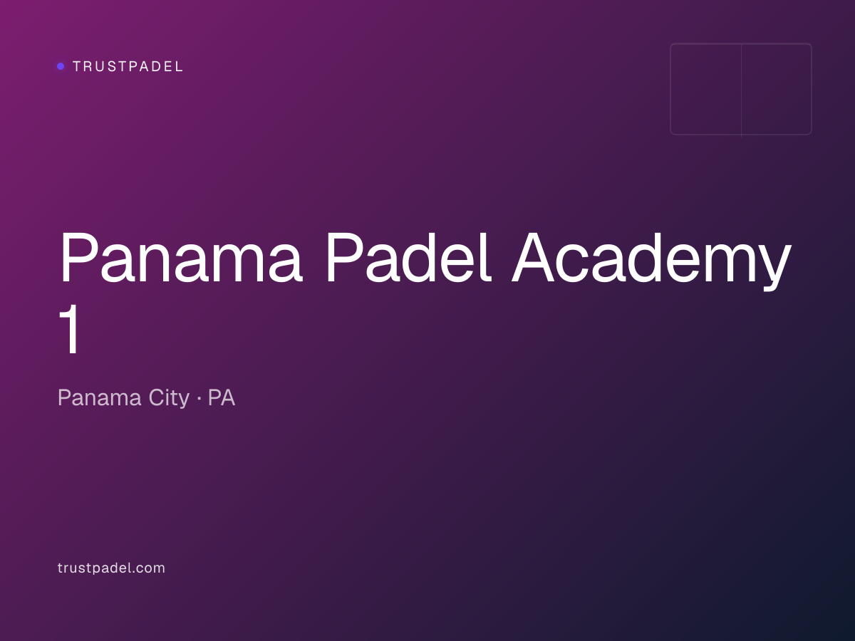 Panama Padel Academy 1 padel club