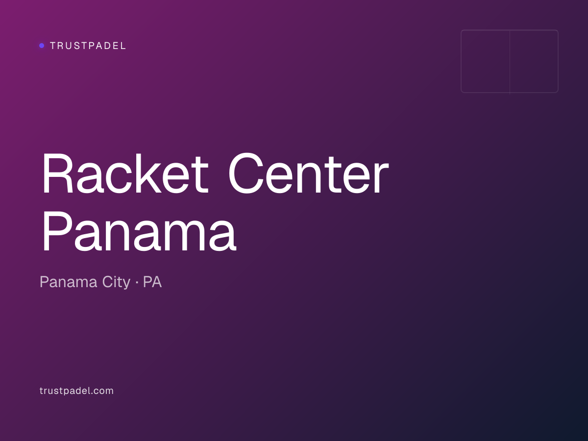 Racket Center Panama padel club