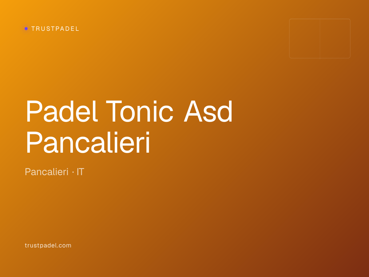 Padel Tonic Asd Pancalieri padel club