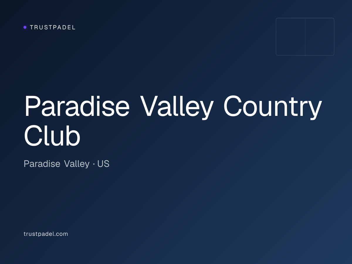Paradise Valley Country Club padel club