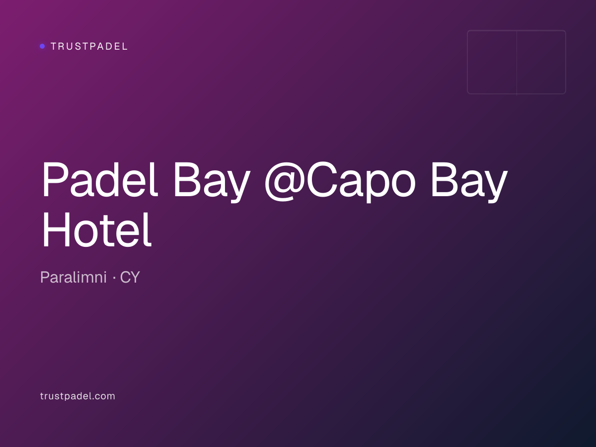 Padel Bay @Capo Bay Hotel padel club