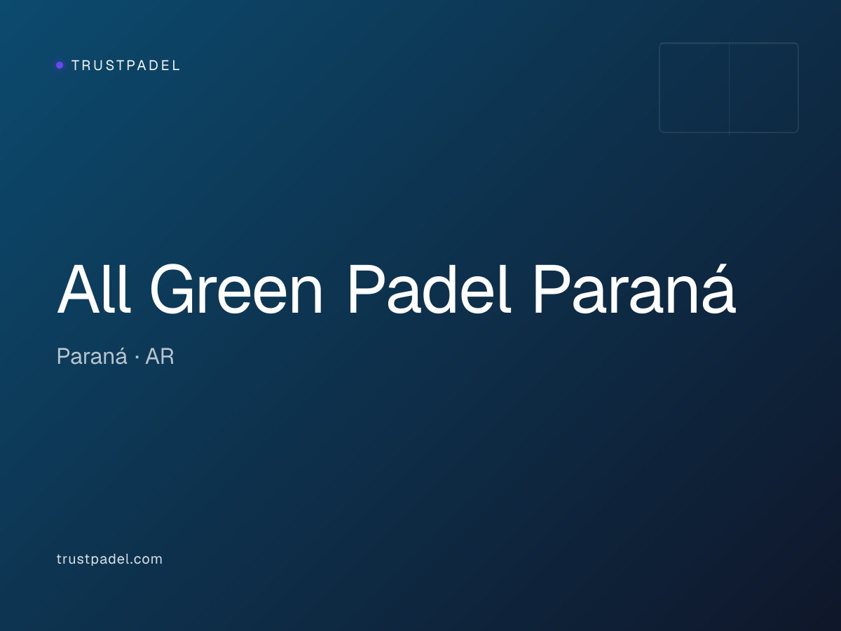 All Green Padel Paraná padel club