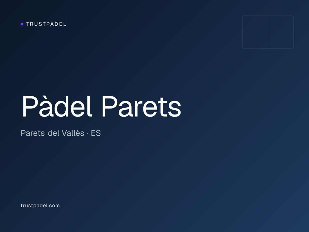 Pàdel Parets padel club