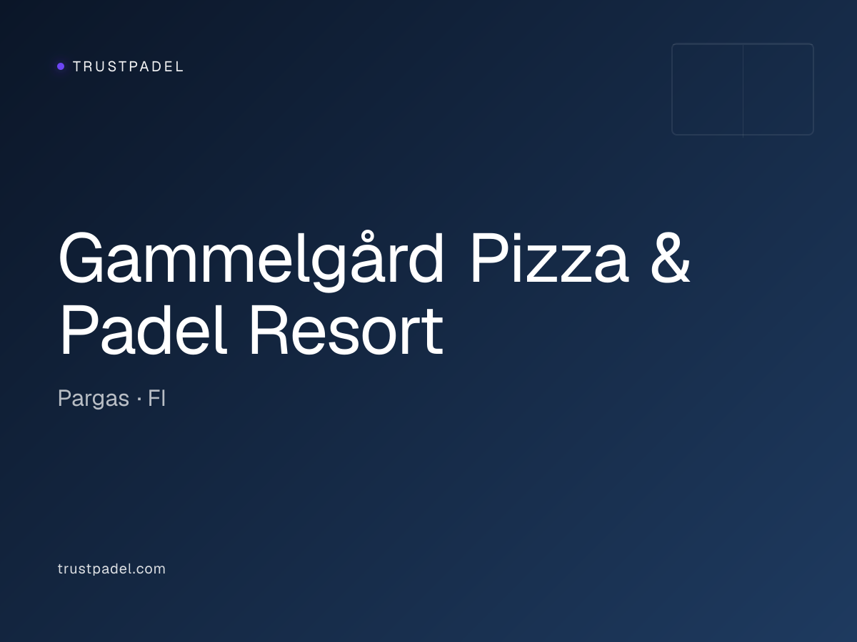 Gammelgård Pizza & Padel Resort padel club