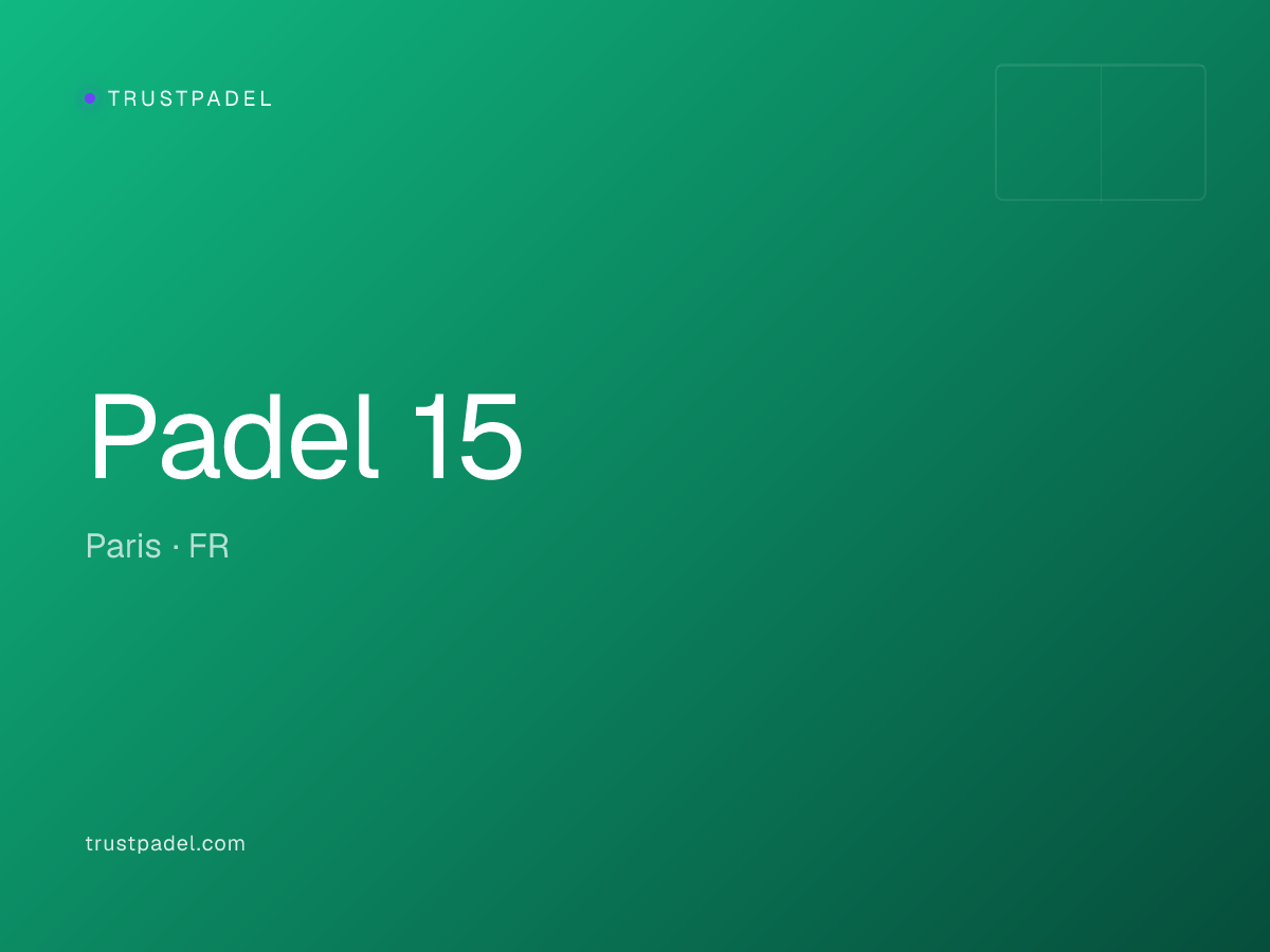 Padel 15 padel club