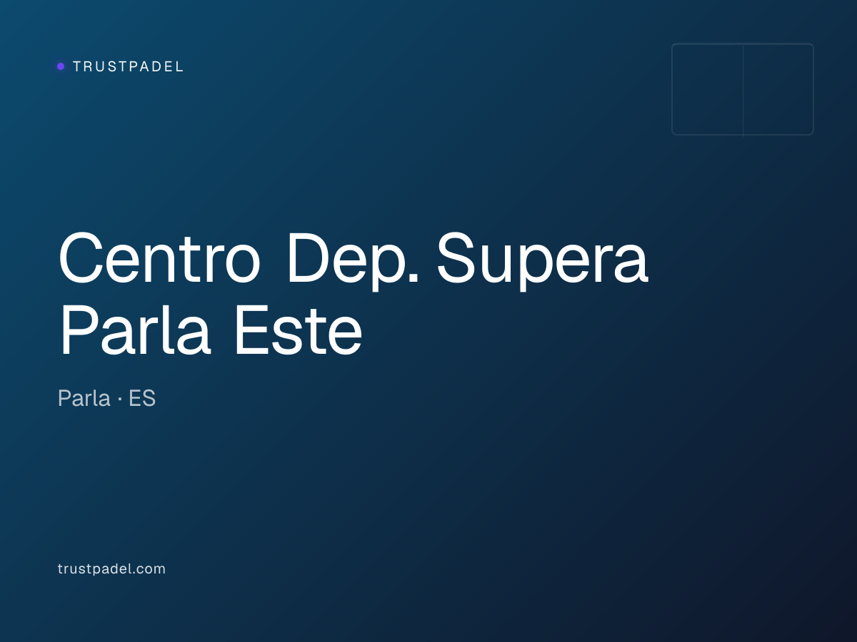 Centro Dep. Supera Parla Este padel club