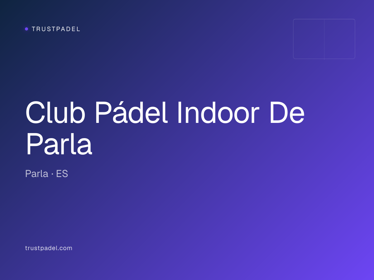 Club Pádel Indoor De Parla padel club
