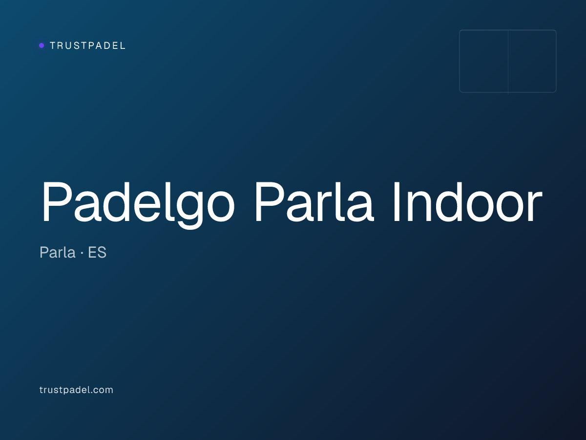 Padelgo Parla Indoor padel club