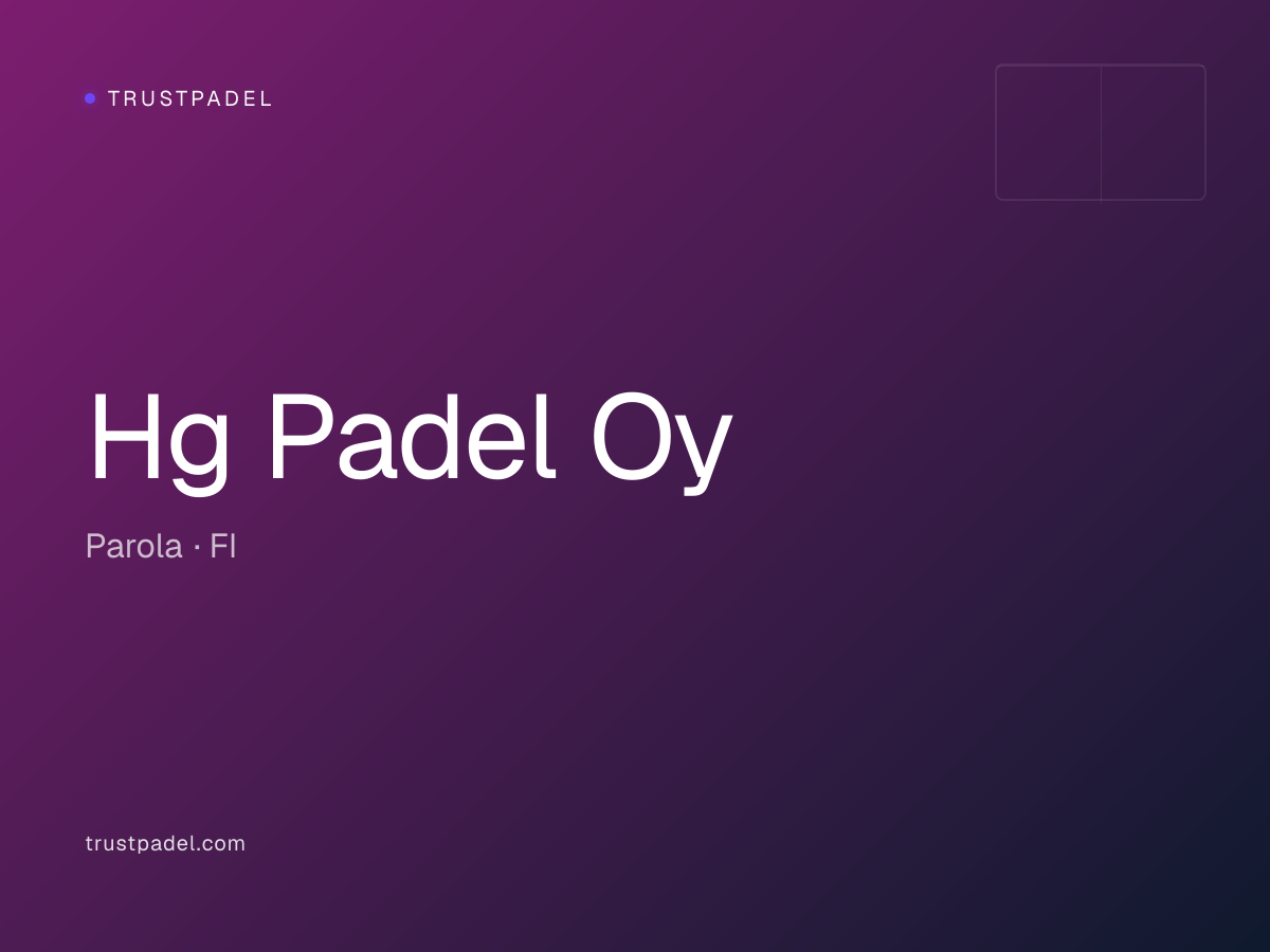 Hg Padel Oy padel club