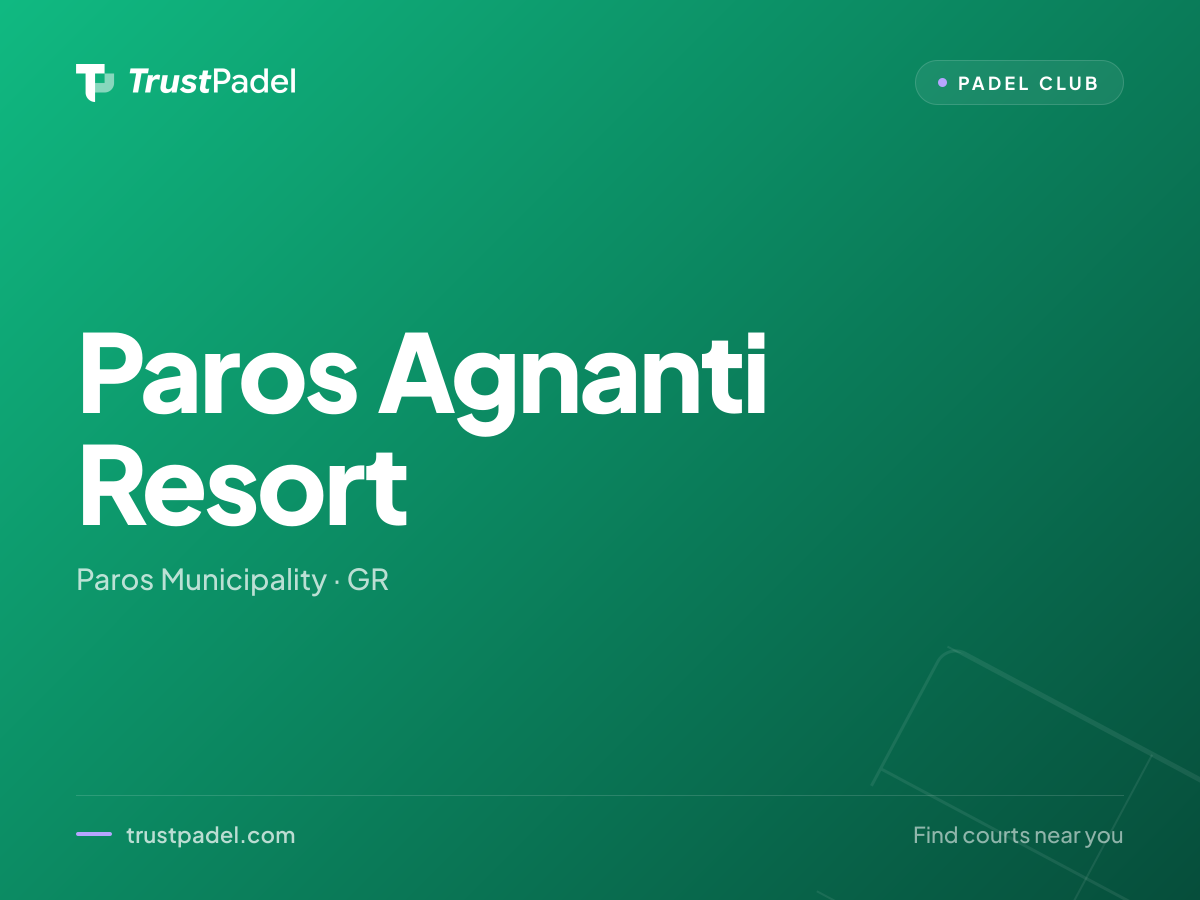 Paros Agnanti Resort padel club