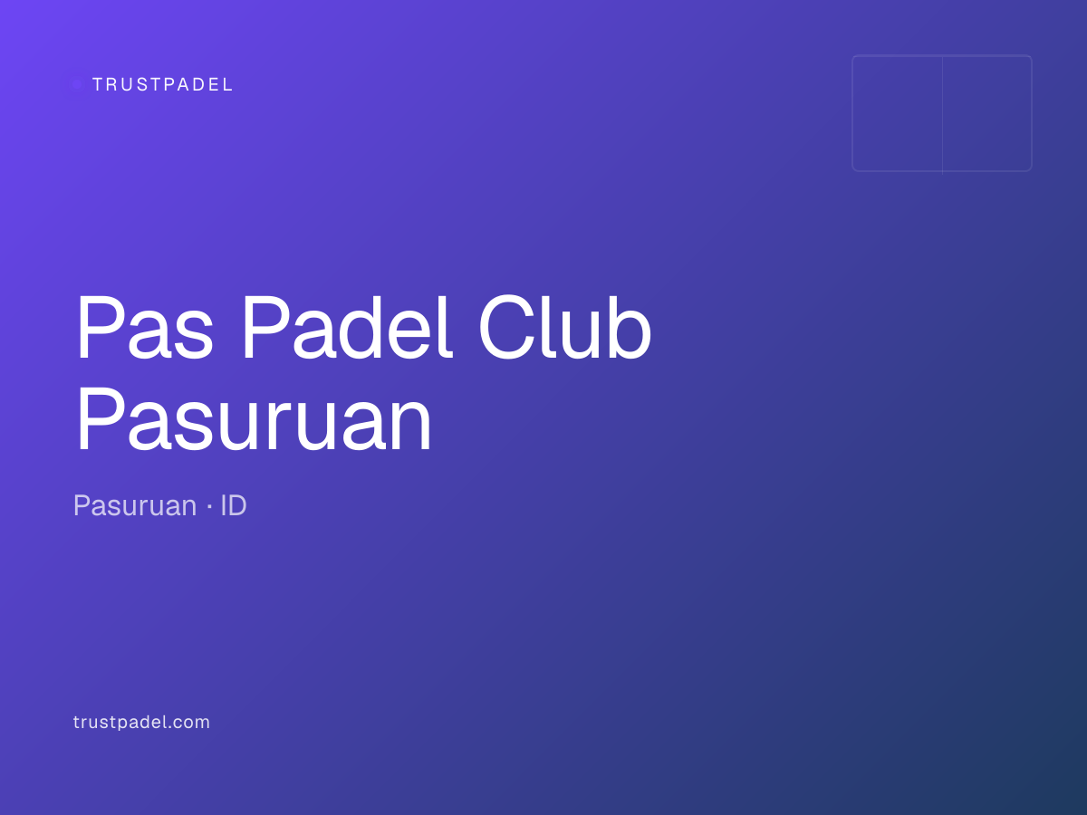 Pas Padel Club Pasuruan padel club