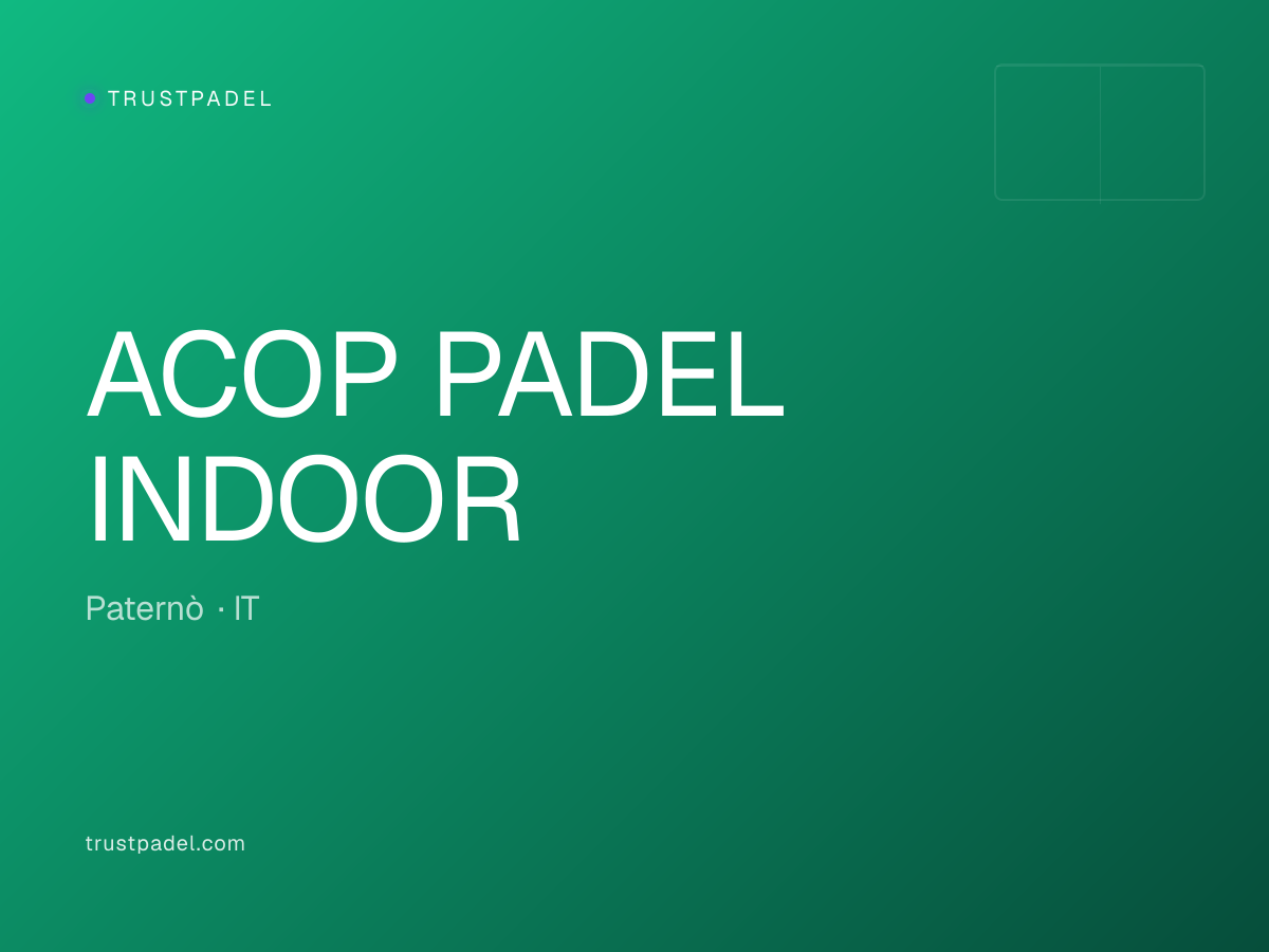 ACOP PADEL INDOOR padel club