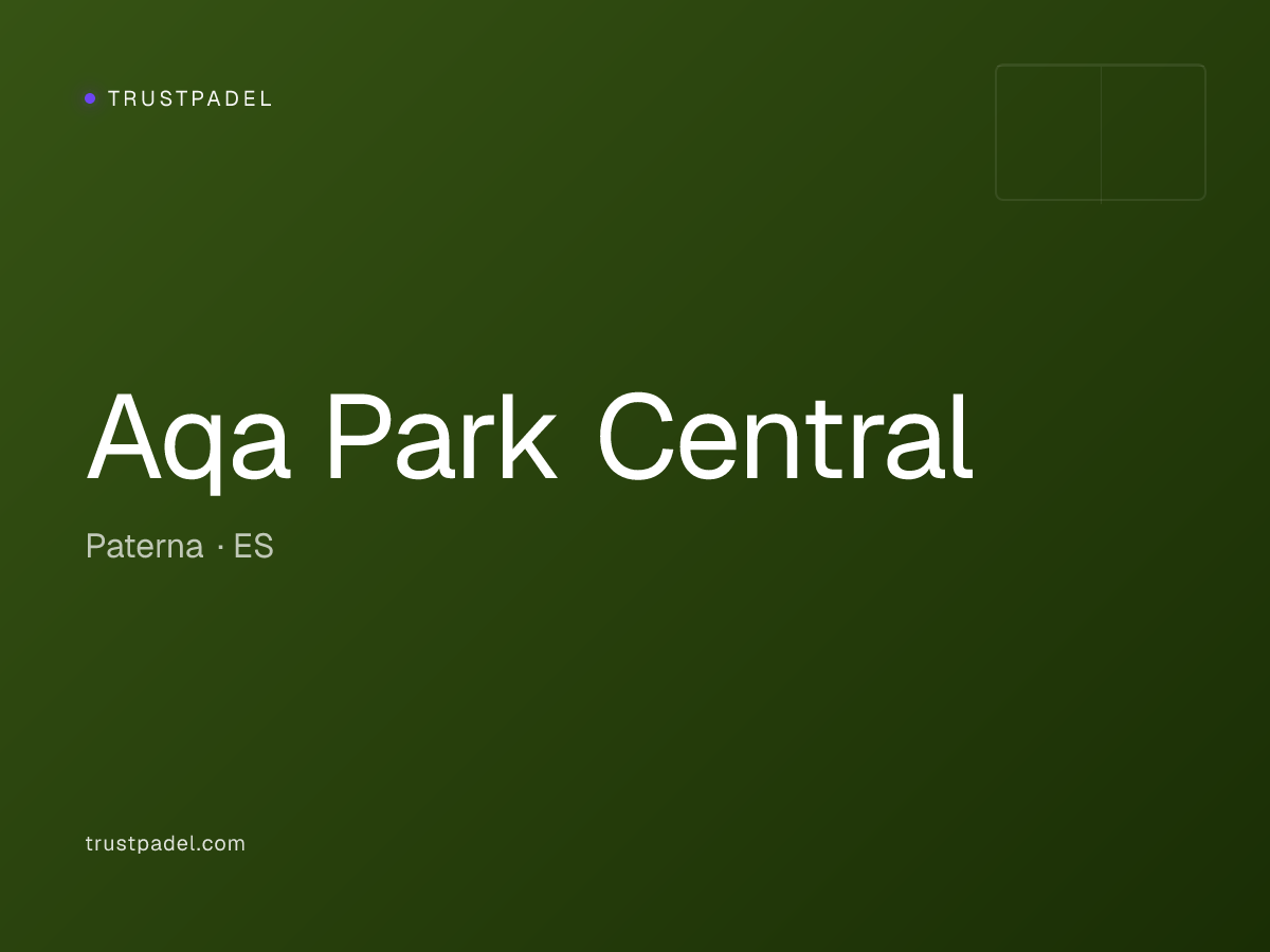 Aqa Park Central padel club
